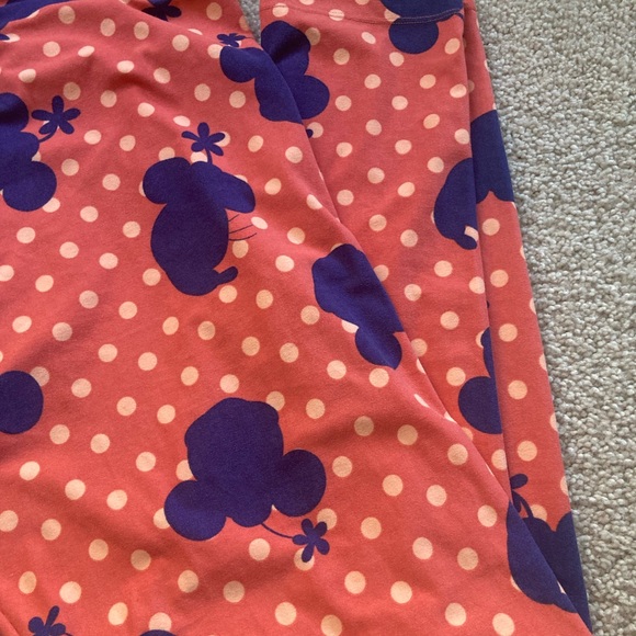 ❤️$5 BUNDLE SALE Lularoe Minnie Mouse leggings size TC2 - Picture 2 of 8